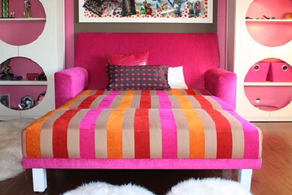 Canapé lit enfant dauphin déplié