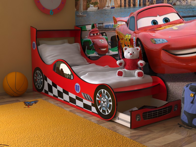 Machine à lit bébé avec boîte à linge