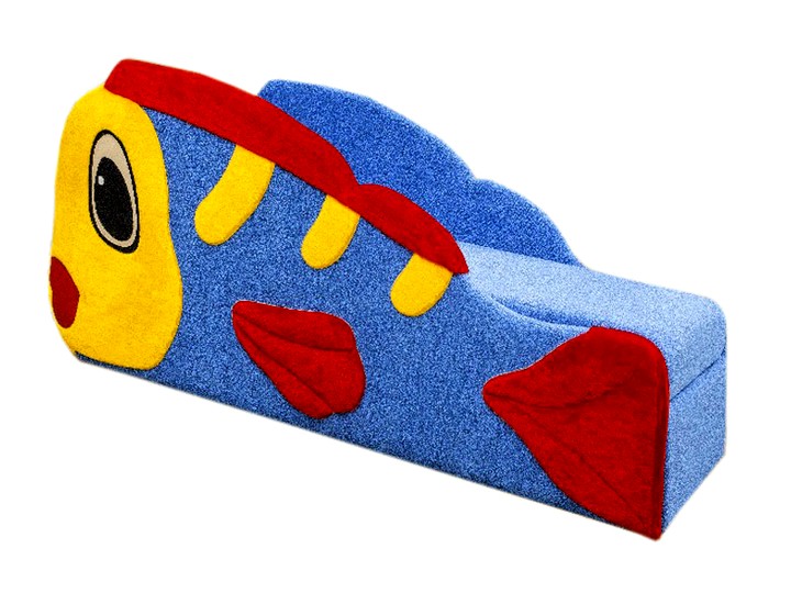 Canapé enfant avec côtés en forme de poisson