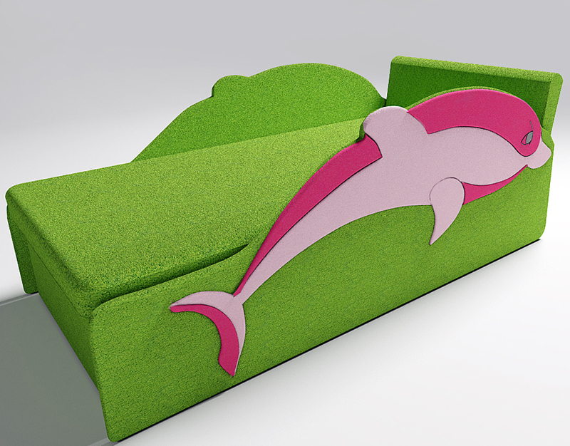 Canapé Dolphin, rembourré avec rangement intégré