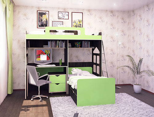 Pour une chambre pour deux enfants