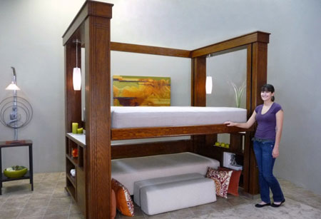 Ensemble de chambre à coucher superposé