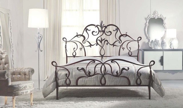 Lit double en fer forgé