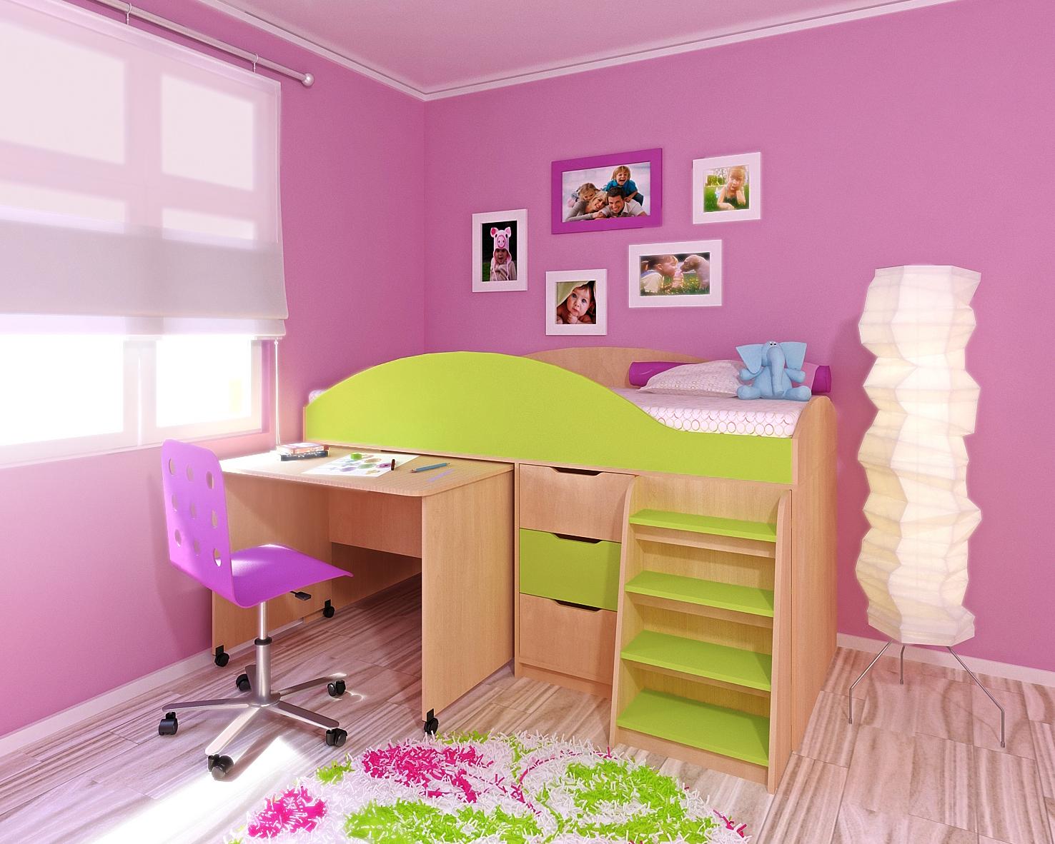 Lit mezzanine pour un enfant de 6 à 10 ans