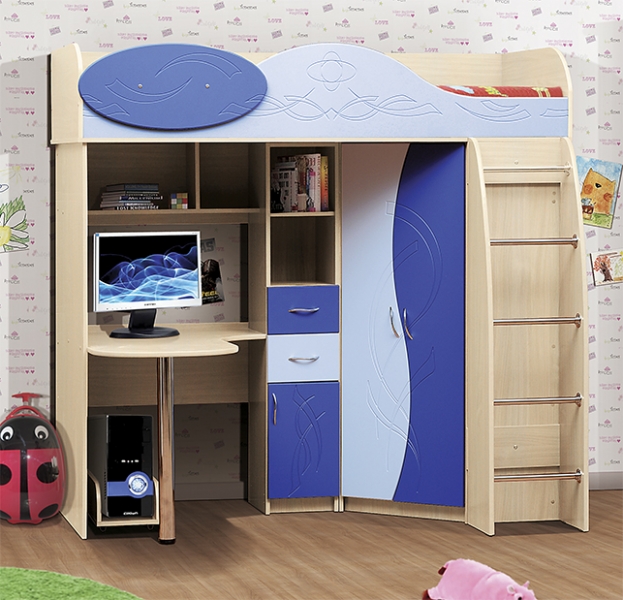 Lit mezzanine en MDF