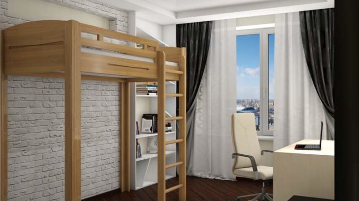 Lit mezzanine style loft