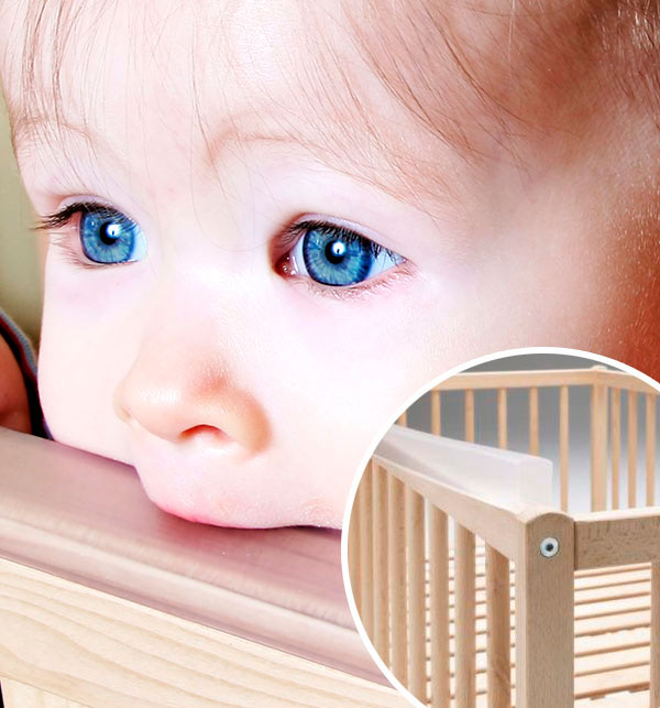 Lit nouveau-né avec coussinets en silicone