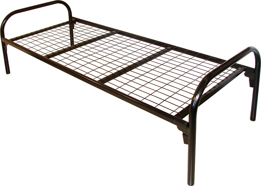 Lit simple en métal