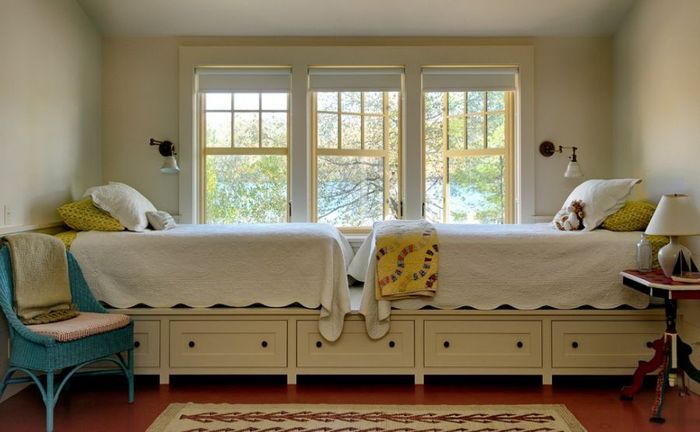 Lit podium pour deux enfants