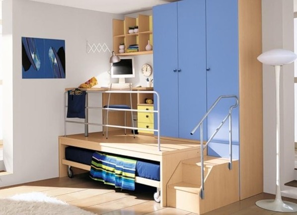 Podium pour un lit pour un adolescent