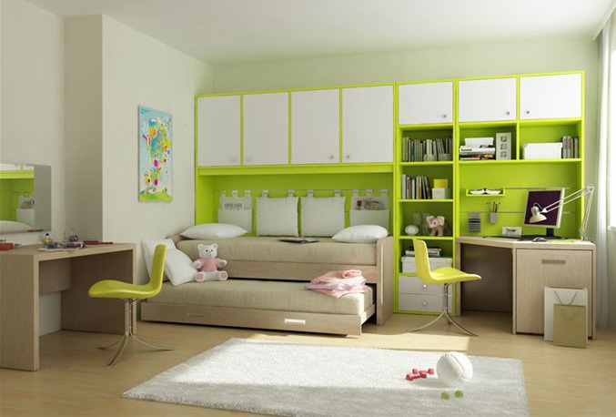 Le lit de l'adolescent peut même être au-dessus ou retiré de la scène