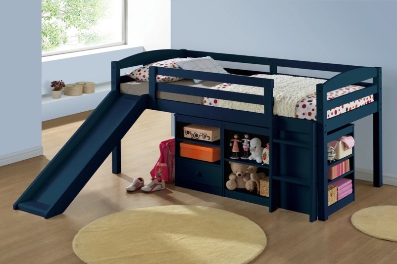 Lit coulissant en noir