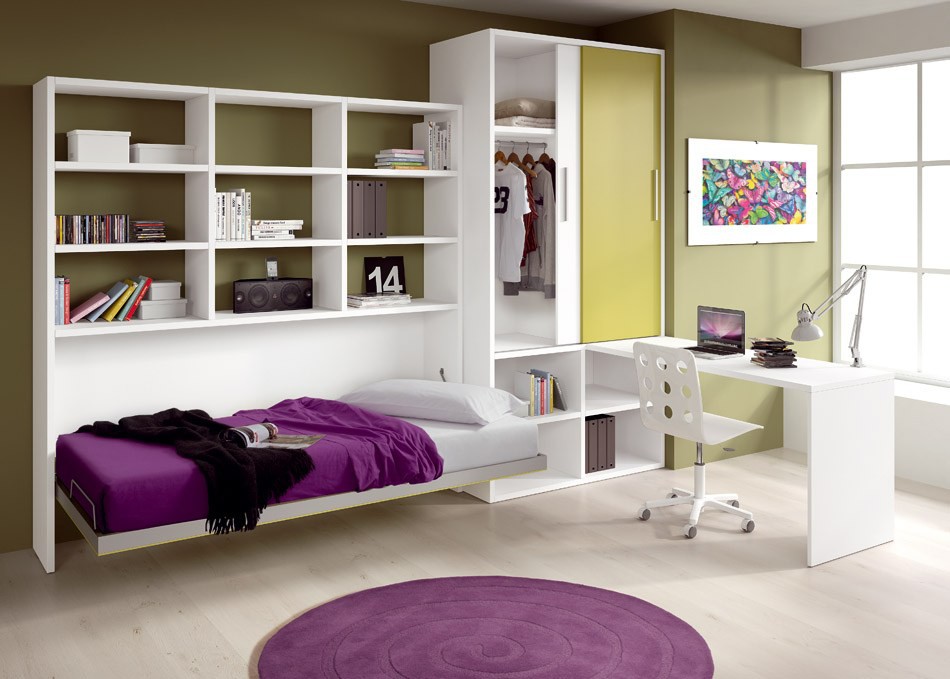 Transformer bed - une solution intérieure cool pour une chambre d'adolescent
