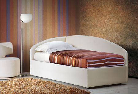 Lit de jour en blanc