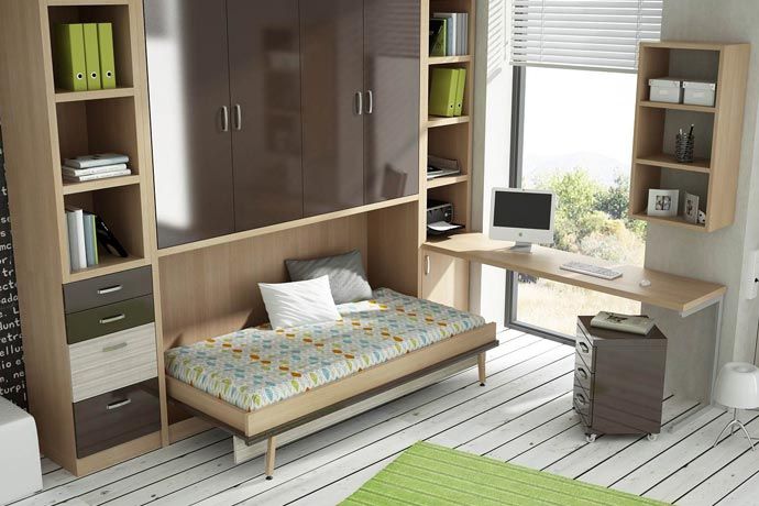 Mécanisme d'armoire avec un lit horizontal