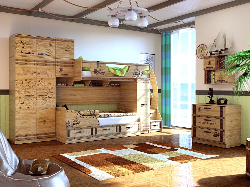 Lit mezzanine modulable