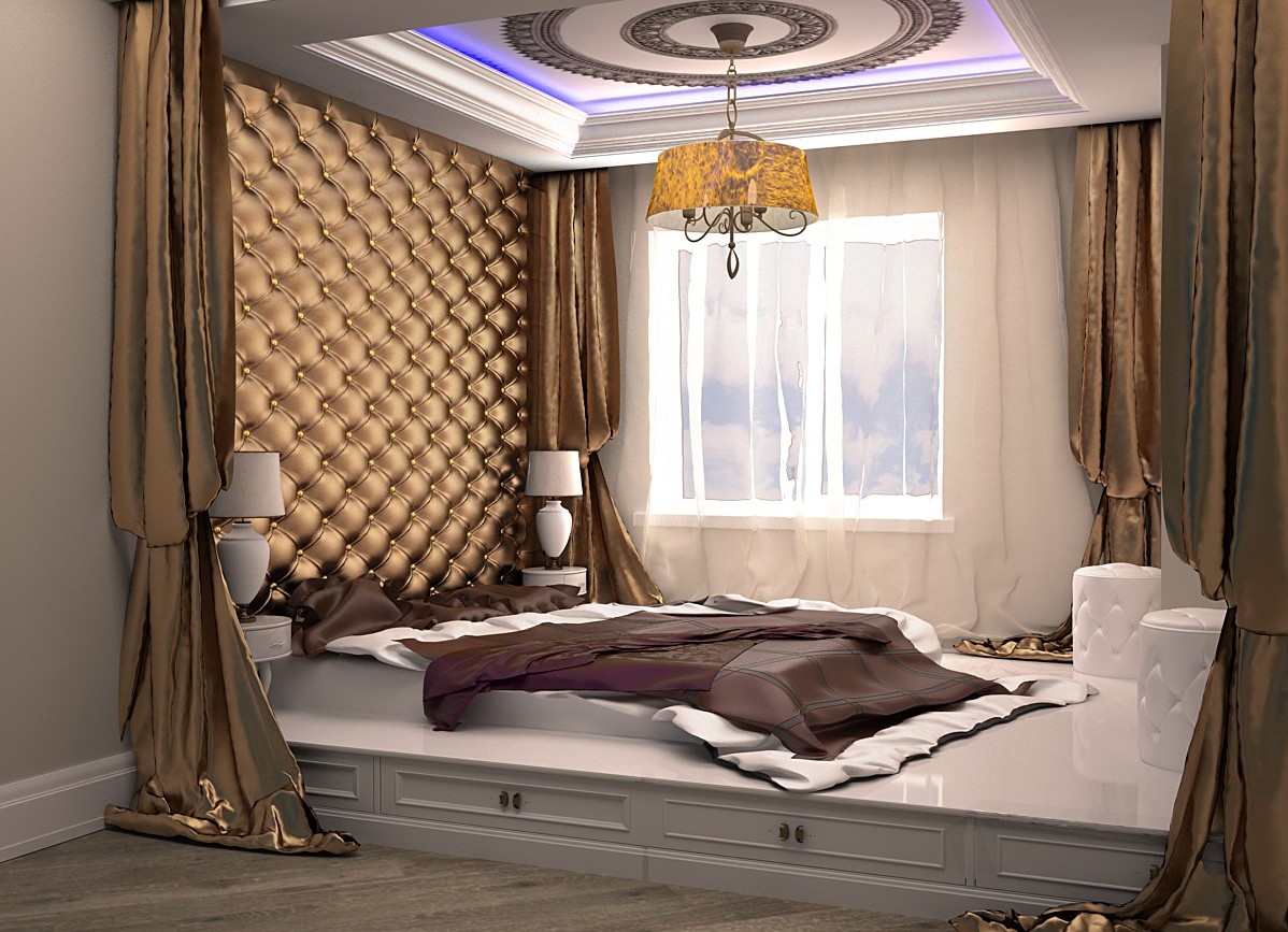 Immense lit plateforme