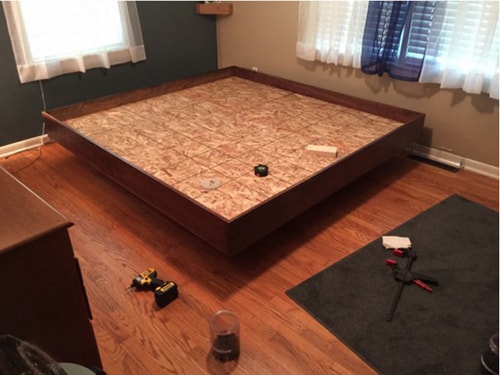 Cadre de planche et tête de lit