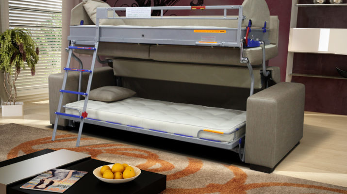 Canapé convertible en lit superposé