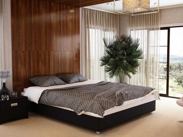 Intérieur de chambre à coucher moderne