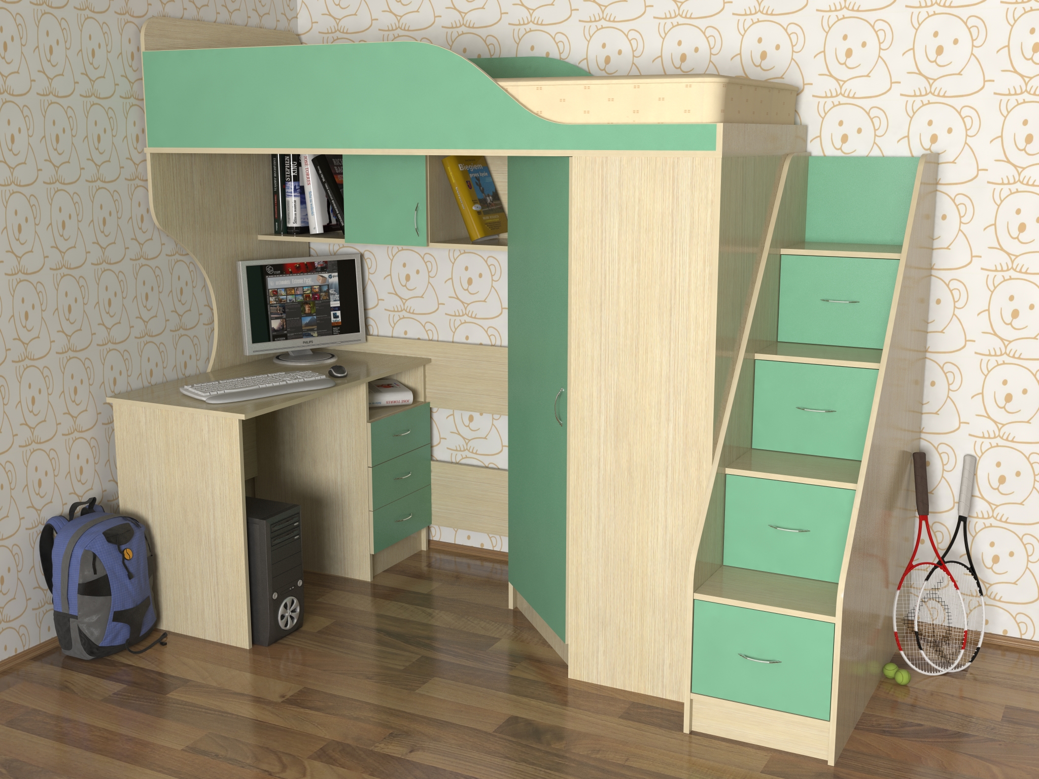 Lit mezzanine léger