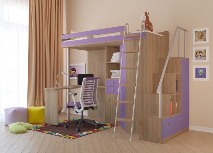 Lit mezzanine confortable