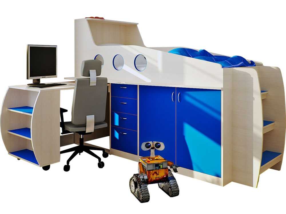 Lit mezzanine confortable pour un garçon