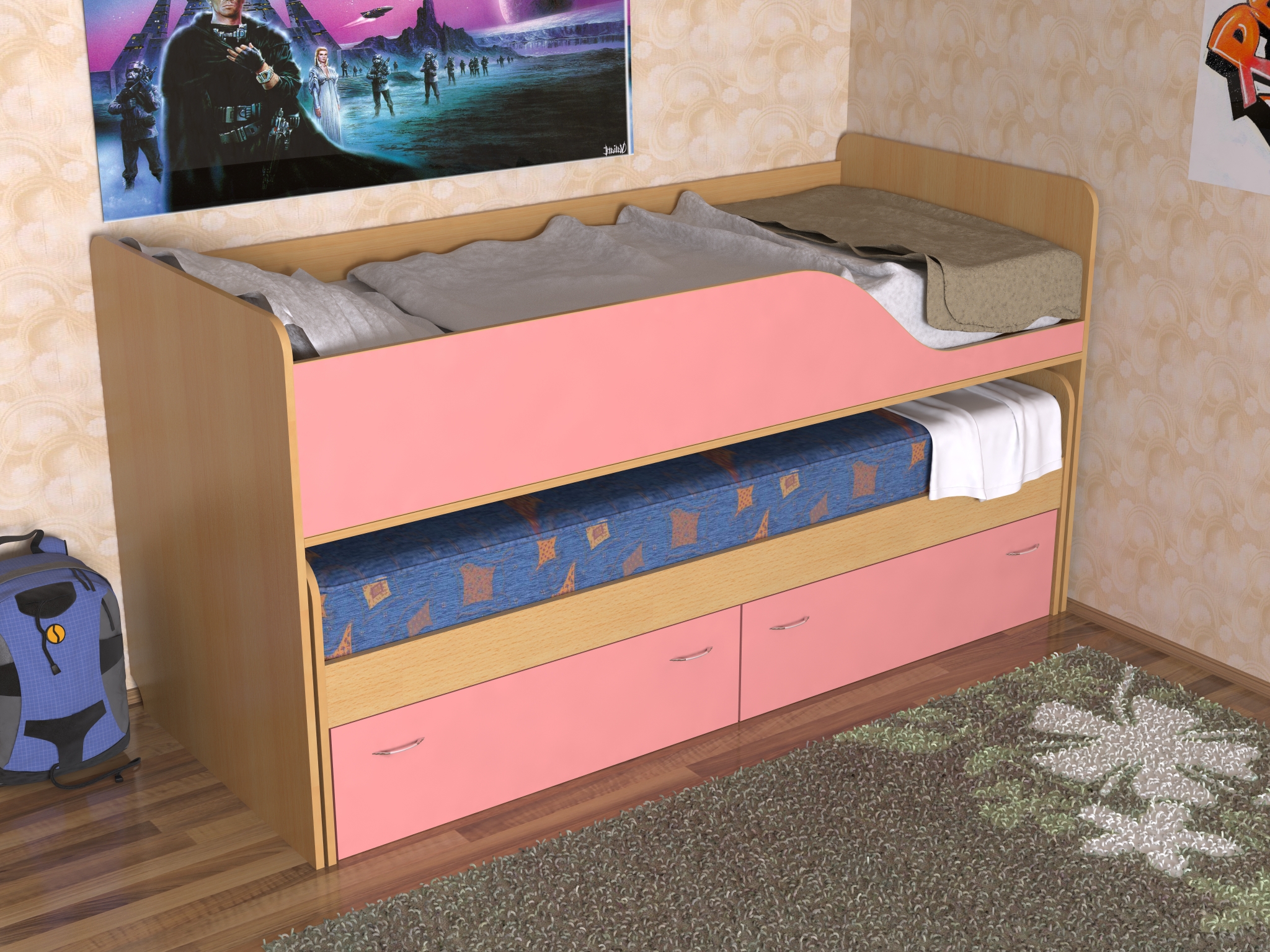 Lit gigogne pour enfant