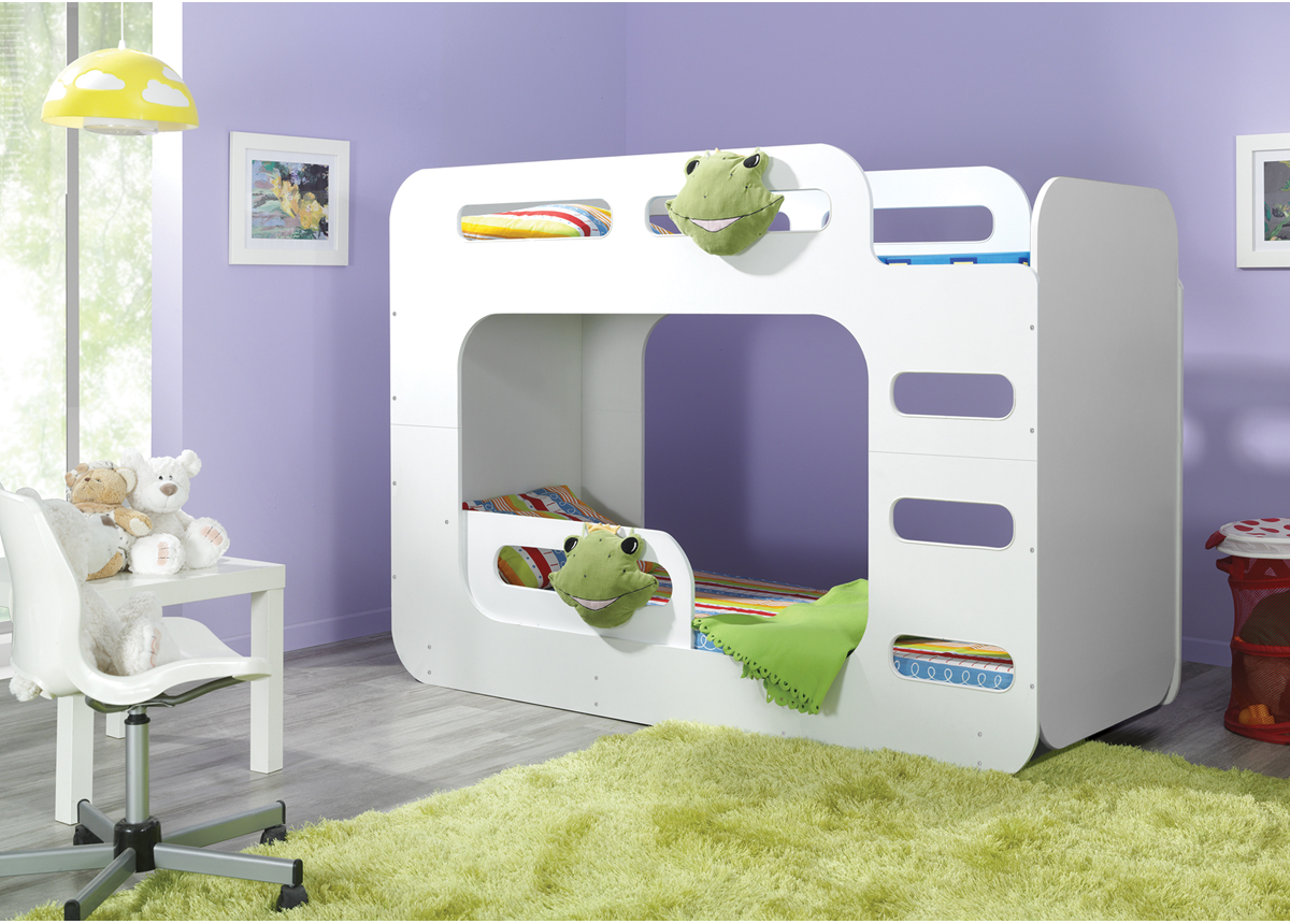 Lit superposé avec bordures hautes