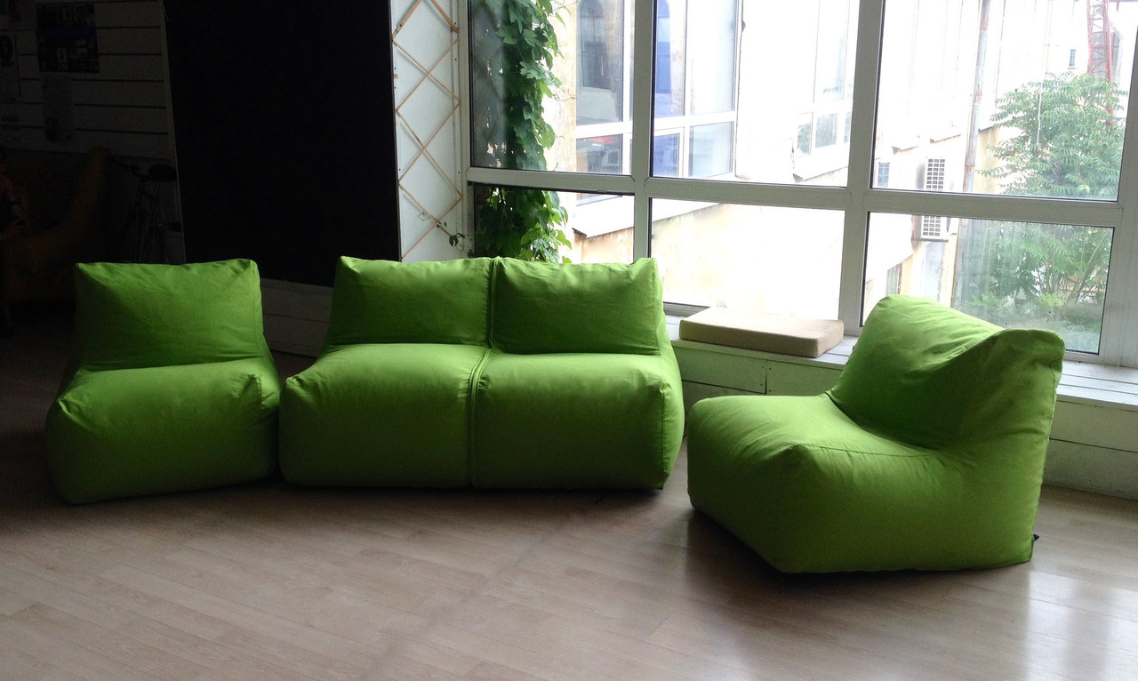 Canapé 3 places modulable en tissu sans cadre