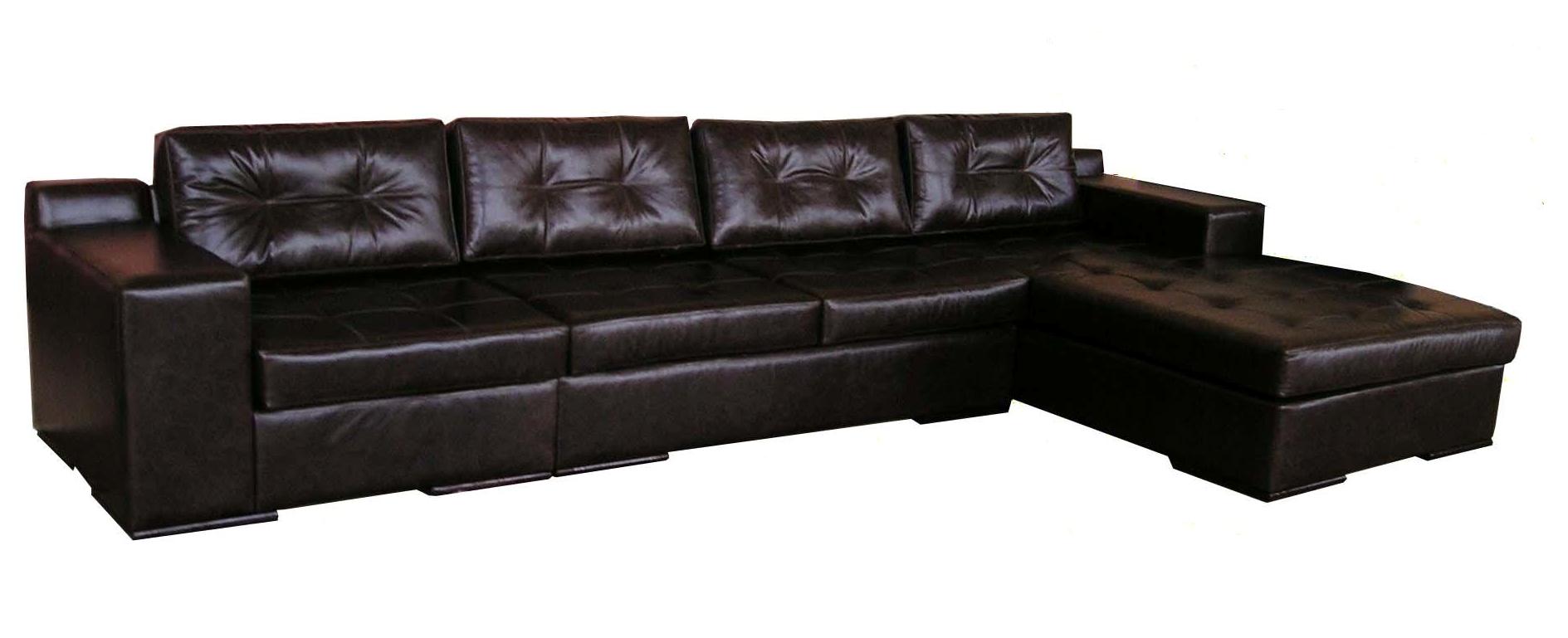 Grand canapé en cuir