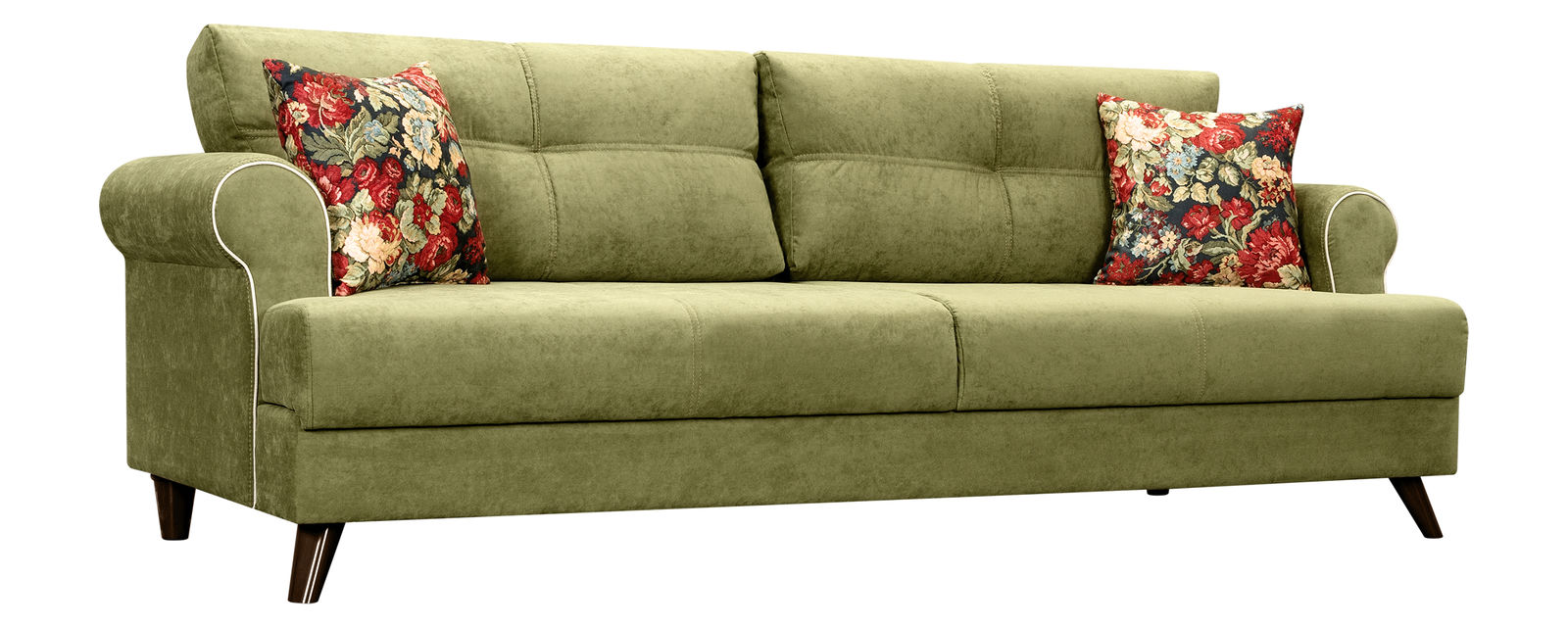 Canapé droit en tissu