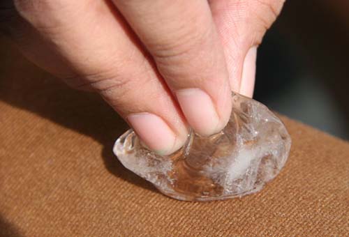 Enlèvement de gomme