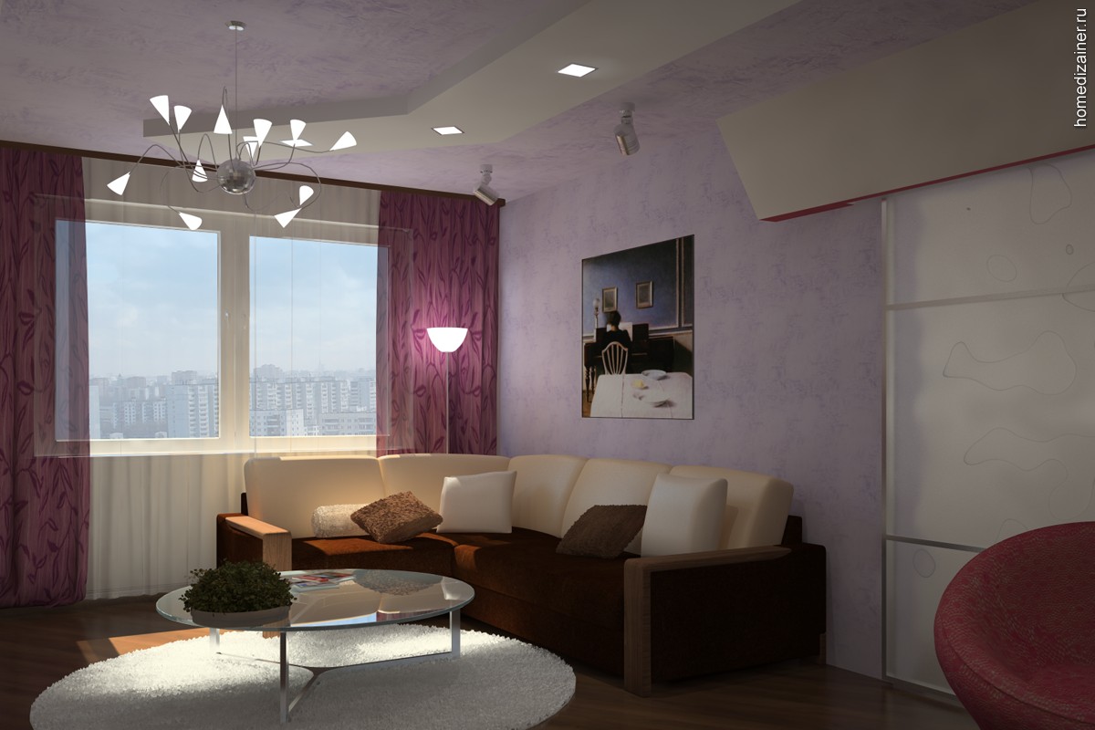 Intérieur avec canapé