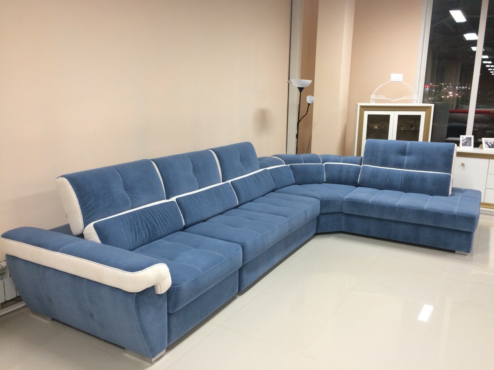 Canapé modulable bleu