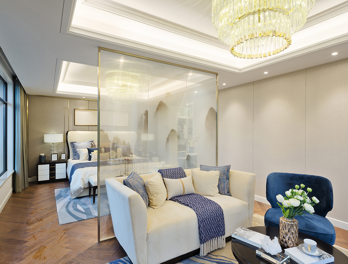 Un petit canapé blanc