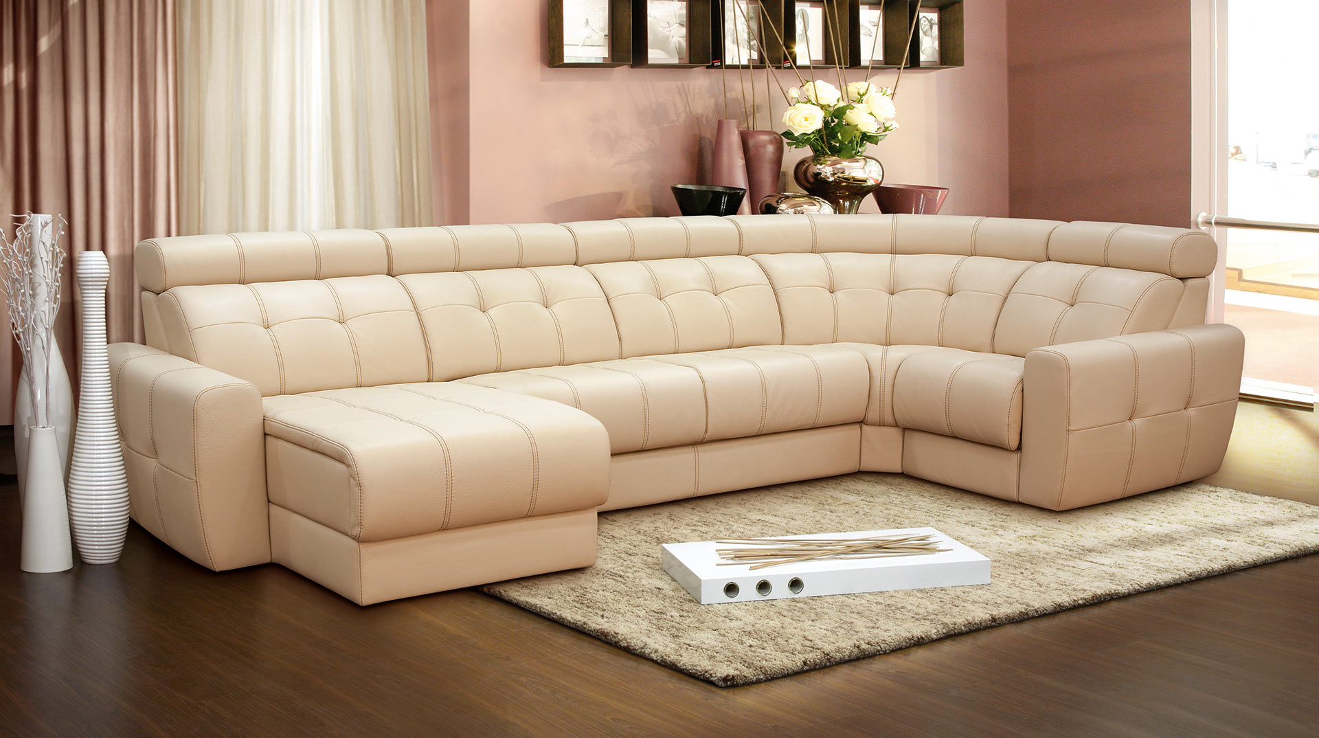 Canapé en cuir de luxe