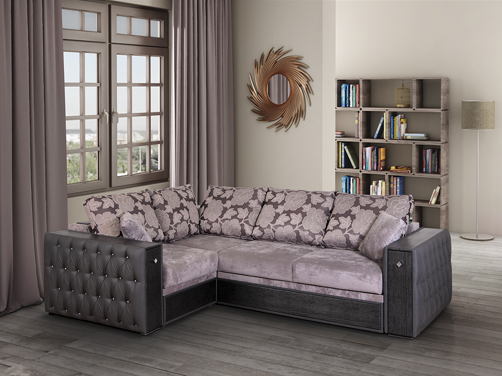 Canapé d'angle avec minibar