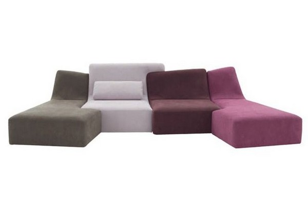 Canapé modulable sans cadre