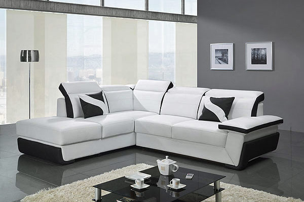 Intérieur noir et blanc