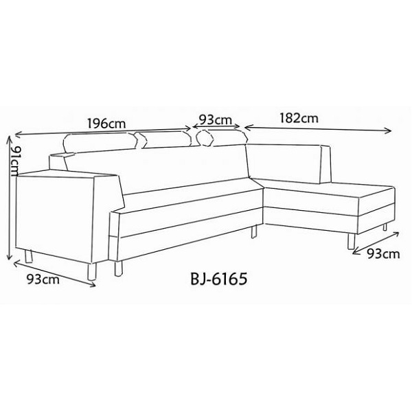 Canapé avec accoudoirs