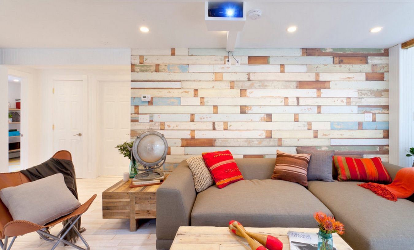 Canapé avec oreillers à l'intérieur