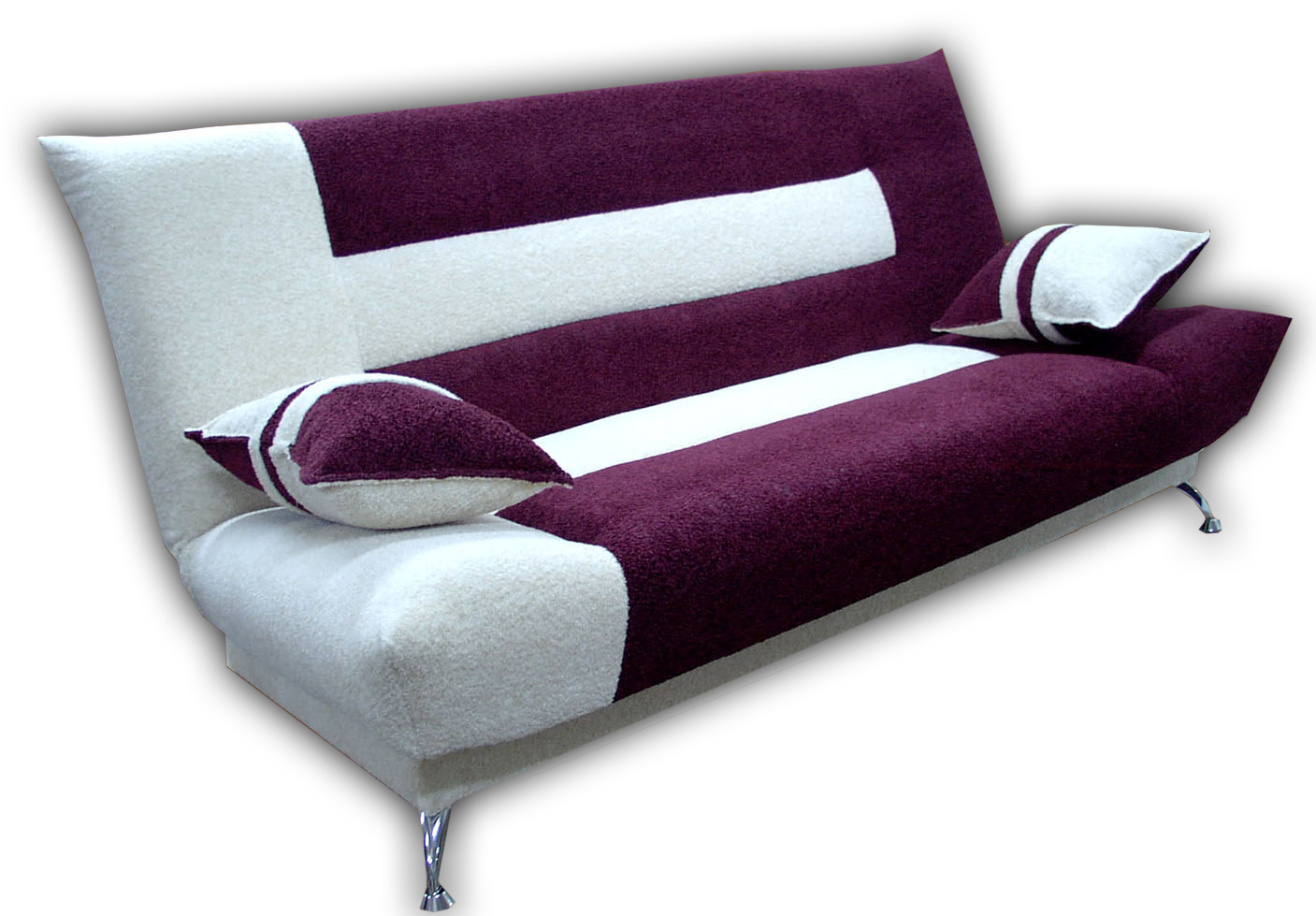 Canapé avec inserts multicolores