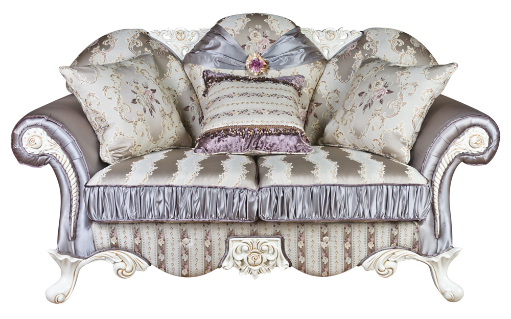 Canapé avec rembourrage en soie