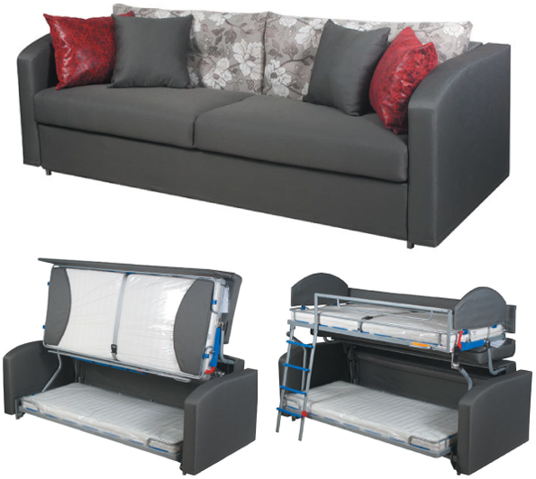 Canapé convertible en lit superposé