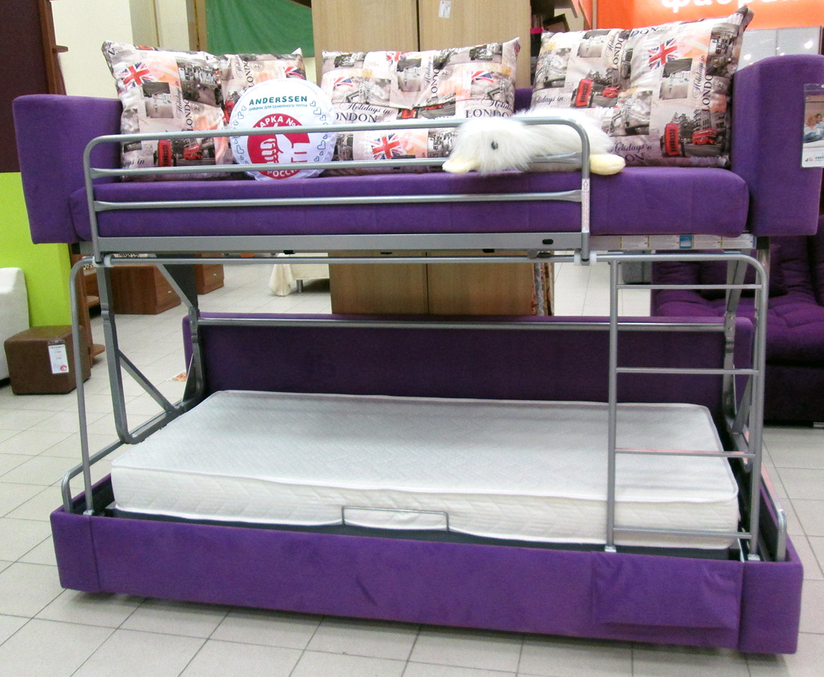 Canapé-lit à deux étages