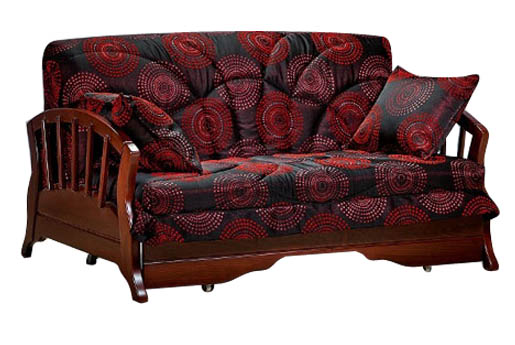 Meuble avec accoudoirs en bois