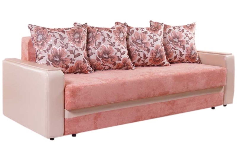 Un canapé en teck clair