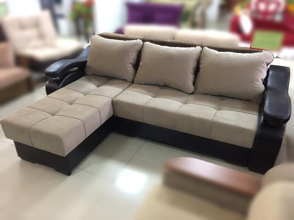 Canapé d'angle en teck