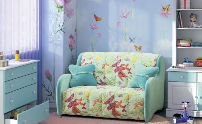 Un canapé accordéon lumineux deviendra une véritable décoration d'une chambre d'enfant